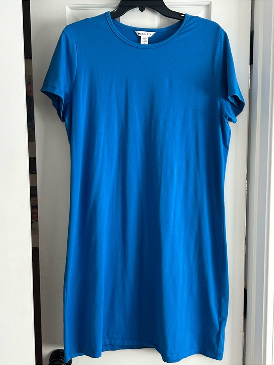 Athleta Dresses & Skirts - Athleta Bright Blue T-Shirt Dress